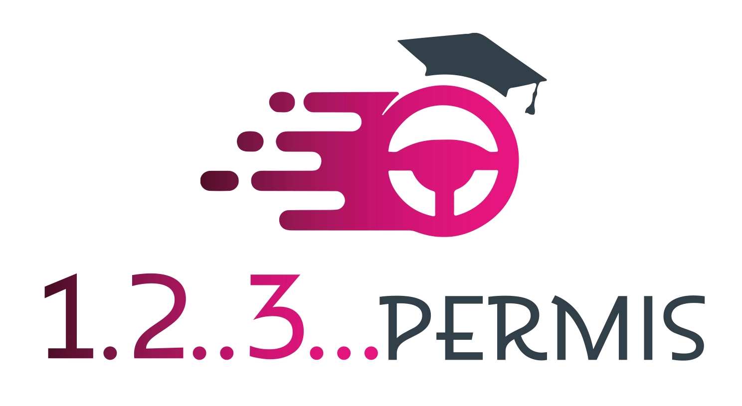 Auto Ecole 1 2 3 Permis Auto Ecole Saint Lo Logo